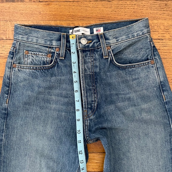 RE/DONE ORIGINALS 70s High Rise Flare Size 27 - Picture 5 of 11